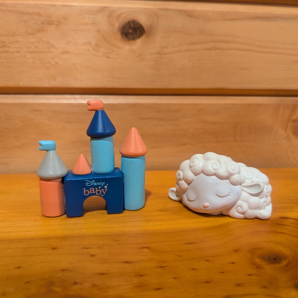 Disney Baby Castle and Sheep Figurine Set